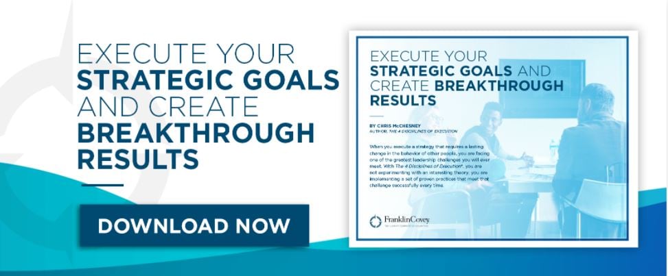Execute your Strategic Goals - with download button